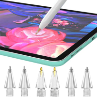 Suitable for Apple Pencil 1st Generation/2nd Generation IPad Stylus Replacement Pen Tip Stylus Press Nickel-plated Alloy Pen Tip