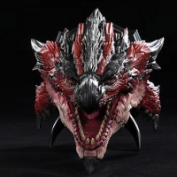 High quality 45cm Monster Hunter spark thinker dragon head statue resin statue collection model Home decorations Original box