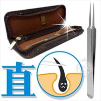【瑞士進口】美容師專業用#3000高級不鏽鋼粉刺夾B087041(直針) [14248]另售彎針