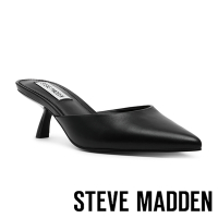 STEVE MADDEN-MICKI 前包尖頭斜跟涼跟鞋-黑色