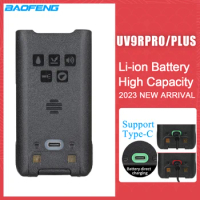 Baofeng UV-9R Pro UV9R Plus Li-ion Battery Support Type-C/USB Charge for Baofeng UV-9R Plus Pro UV-XR Portable Walkie Talkie