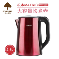 (福利品) MATRIC松木家電-2.5L大容量不鏽鋼快煮壺MU-KT2501