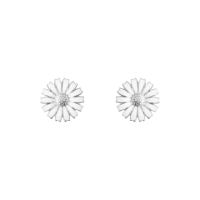 【Georg Jensen 官方旗艦店】DAISY 耳環(純銀 白瓷琺瑯 耳環)