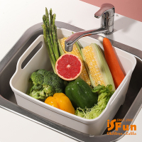 iSFun 廚房配件 方型水槽洗菜蔬果洗手槽瀝水盆