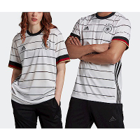 Adidas DFB H JSY [EH6105] 男女 短袖 上衣 T恤 運動 足球 德國隊主場 球衣 國際版 白黑紅