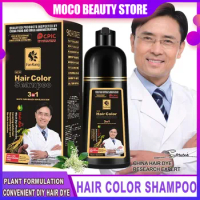 Black Hair Shampoo Polygonum Multiflorum Natural Herbal Hair Dye Shampoo Essence Moisturizing Hair Cleaning Repair For Women Men
