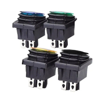 [In Stock] Reset  Rectangular Switch Rocker Switch 20A DPST Rocker Switch IP67