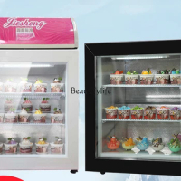Freezing Display Cabinet Small Mini Freezer Haagen-Dazs Refrigerator Commercial Vertical