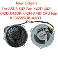 New Original Laptop CPU Cooling Fan For ASUS K42 Fan X42D X42J K42D K42DR K42N AMD CPU Fan KSB6505HB-AA83