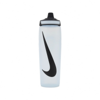 Nike 水壺 Refuel Water Bottle 24 oz 黑 白 可擠壓 單車 運動水壺 N100766612-524