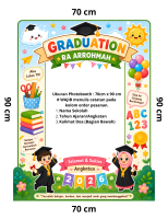 Custom Photobooth Graduation TK/RA/PAUD/SD/MI – Banner Foto Perpisahan Siap Pakai  -  WAJIB BACA DES