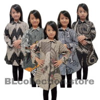 atasan Batik Tunik anak umur 2-12 tahun outfit fhasion anak cewek Katun