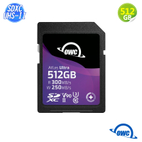 【OWC】Atlas Ultra - 512GB SD 記憶卡(SDXC UHS-II V90)