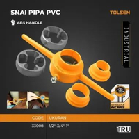 Alat Senai Pipa PVC 1/2" 3/4" 1" / Alat Ulir Pipa Pipe Threader thread maker Mata Snai TOLSEN 33008
