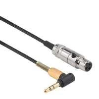 Mini XLR 3-Pin OFC Aux Braided Gold-Plated Replacement Cable Extension Cord for Furutech ADL H118 H128 Headphones