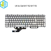 UK RGB Colorful Backlit Keyboard For Dell For Alienware Area 51M R2 M17 R2 R3 A51M P38E P79F 0J1HF5 J1HF5 Replacement Keyboards