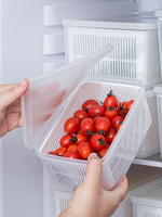 楓林宜居 日本瀝水保鮮盒收納盒蔬菜青菜食品級冷凍專用儲藏盒子整理神器