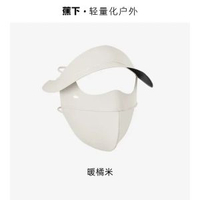 蕉下防曬臉基尼AL333冰絲護臉騎行口罩全臉醫美防紫外線面罩-暖橘米 均碼-款式18