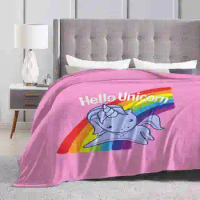 Hello Unicorn Latest Super Soft Warm Light Thin Blanket Hello Unicorn Rainbow Unicorn Backpack Altered Carbon Backpack Takeshi