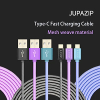 Mesh Data Cable Korean Type-C For Samsung Xiaomi 3A Fast Charging USB-C Cable Mobile Phone Charger USBC Type-C Wire Cord 1m2m3m