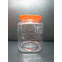 TOPLES 2301K + TUTUP 1 LITER PLASTIK KOTAK TEMPAT WADAH KUE SNACK KERUPUK CUPANG PERMEN AQUARIUM