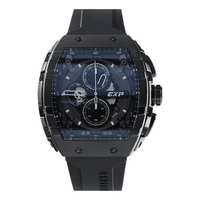 Expedition E 6782 MC RIPBA Full Black Rubber Strap Men's Watches