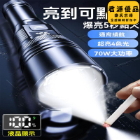 手電筒 超強光手電筒戶外遠射超亮充電雷射手電登山超長續航大容量氙