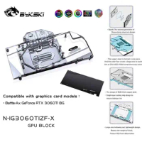 Bykski 3060TI GPU Water Cooling Block For Colorful Battle-AX RTX3060TI 8G , Graphics Card Liquid Cooler System , N-IG3060TIZF-X