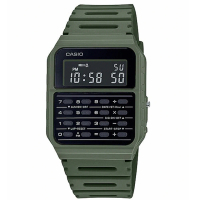【CASIO 卡西歐】風潮 計算機樹脂腕錶/綠(CA-53WF-3B)