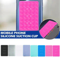Back Sticker Suction Cup Phone Holder Silicone Cup Mat Smartphone Wall Stand for Glass Ceramic Mirror Shower Phone Holder G2X3
