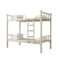 Double Layer Bunk Bed Double Decker Bed Iron Bunk Bed Bunk Bed Height Student Dormitory Bed Thickened Staff Bed  Sale