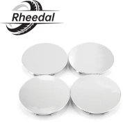 4Pcs OD 65mm/ 2.56" ID 57mm/ 2.24" Wheel Center Hub Caps For Tyre Rim Hub Cap Cover Auto Replacement Parts ABS Plastic Chrome