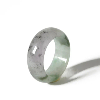 【Fubibaoding jeweler 富璧寶鼎珠寶】冰種烏雞春彩圈戒指(天然A貨 冰種翡翠 玉戒 父親節 國際圍#18)