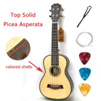Top Solid Spruce Ukulele Concert Tenor 23 26 Inch Rosewood Mini Guitar Acoustic Electric Shells 4 Strings Guitarra Ukelele Uke