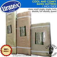Uratex Cool &amp; Comfy Banig Mattress 1 inch thick 100% Original ( 30x75 / 36x75 / 42x75 / 48x75 / 54x75 / 60x75 ) ( single / double / queen / family ) uratex - bed - foam - mattress - futon ( gwapito home goods / gwapitohomegoods )
