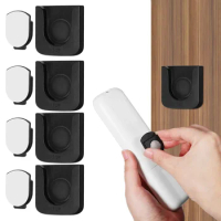 4 Sets Fan Air Conditioning Projector Remote Control Magnetic Buckle Storage Hook (black) Mount Holder Abs Television