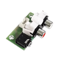 3.5MM Audio Socket Dual AV Lotus Socket Input To XH2.54-3P Output Adapter Small Board For Audio Cabl