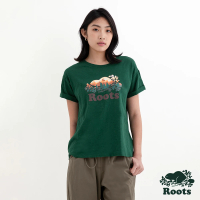 【Roots】Roots 女裝- COOPER SCENIC短袖T恤(深綠色)