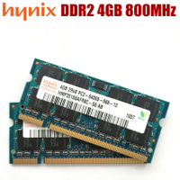 ชิปเซ็ต Hynix หน่วยความจำแล็ปท็อป4GB Pc2-6400s 5300S DDR2 800 MHz โน้ตบุ๊ค4G 667 800 S 667 S 4G 5300-แบตเตอรี่ Oep2