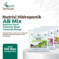 AB Mix Nutrisi Hidroponik untuk 100 Liter Air - Benih Seribuan