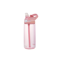 【CONTIGO】彈蓋吸管水壺590ml-粉色(台灣公司貨 運動水瓶 吸嘴 運動水杯)
