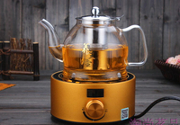 電磁爐泡花茶壺耐熱玻璃茶具不銹鋼過濾養生壺煮茶器燒水壺加厚