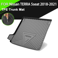 Car Rear Trunk Cover Mat TPE Waterproof Non-Slip Rubber Cargo Liner Accessories For Nissan TERRA 5 Seater 2018-2021