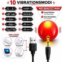 Smart Wireless Jumping Ball 10 Vibrating Modes USB Rechargeable - Bola Pijat Getar Otomatis