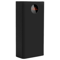 2X Portable Power Bank Protective Case 40000Mah Power Bank Silicone Case For Romoss Zeus Pea40 (Black)