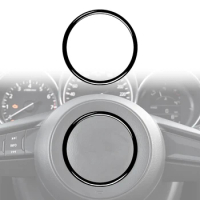 Car Steering Wheel Center Decoration Ring Sticker For 2017-2018 Mazda 3 Axela/ATENZA/CX-4/CX-5 LHD RHD