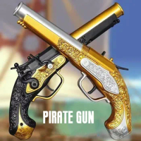 Pirate Style Soft Bullet Gun Suit For Nerf Bullet Caribbean Pirate Gun Kids Darts Blaster Toy Gun