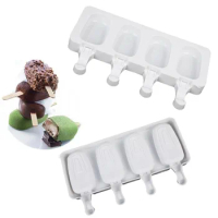 New Cell Ice Cream Silicone Mold Summer Popsicle Mold Ice Pop Maker Fruit Juice Freezer Ice Tray Popsicle Mold Cake Baking Tools