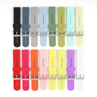 20mm silicone fashion strap for Samsung Galaxy Watch 3 41mm 42mm bnad active 2 gear S2 and amazfit BiP