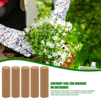 Compressed Coco Coir Fiber Potting Soil Coir Medium Coconut Soil For Indoors Or Outdoors Bonsai Herbs Plants Flowers &amp; Vegetable